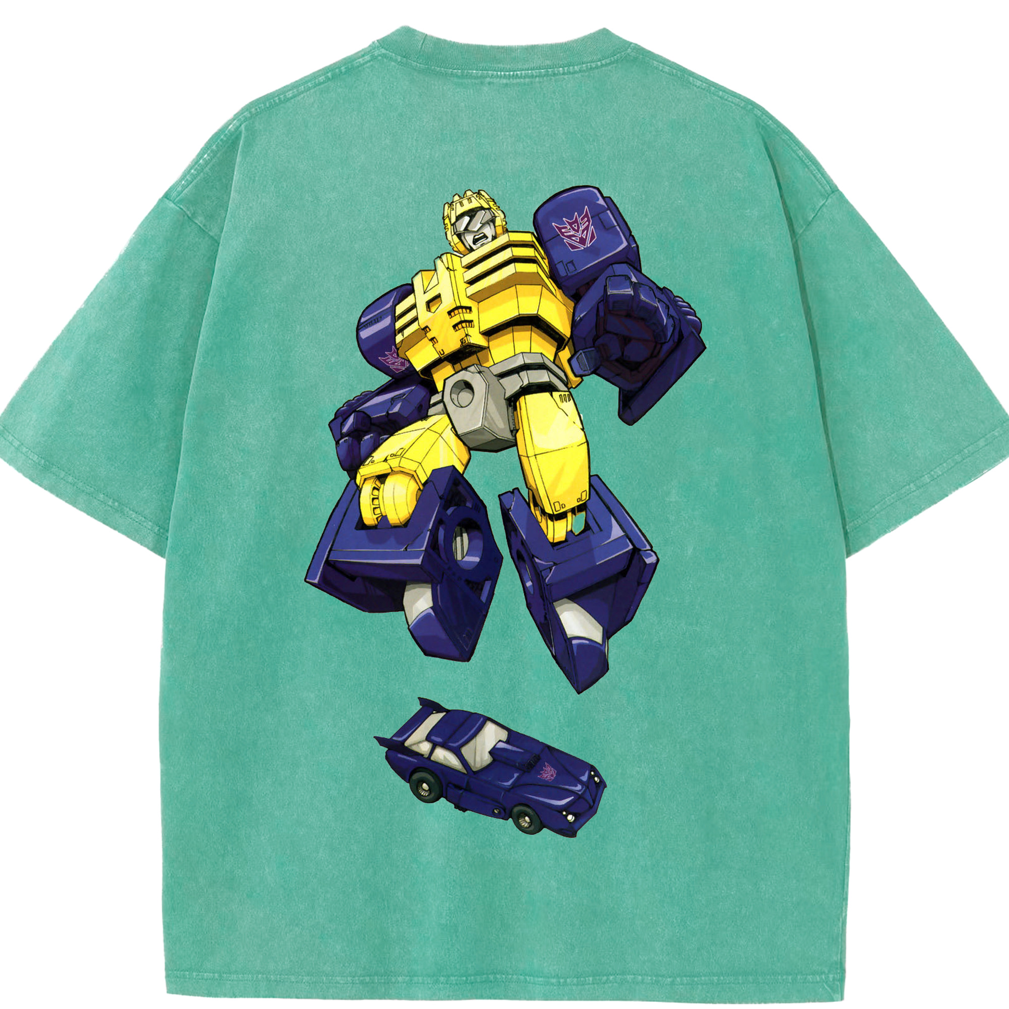 （画像用）  綿100% ヴィンテージ風 半袖Tシャツ（背面プリント）